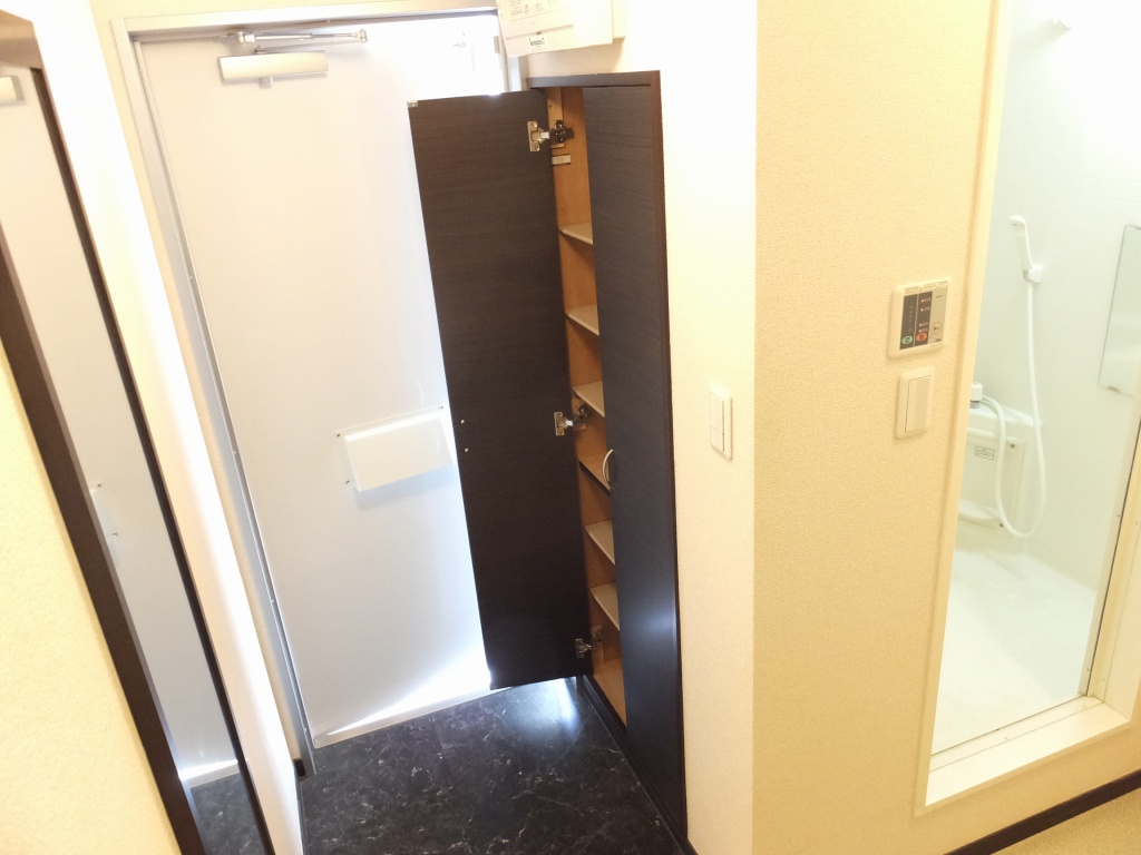 レオネクストパトリア 玄関横にも大容量の下駄箱をご用意しております。