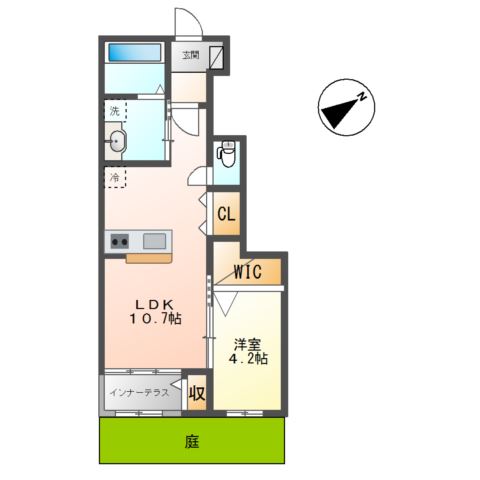カルマティー~CalmaTi~106号室 間取