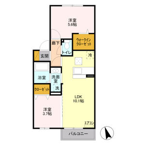 カーサ・デ・エレーラ103号室 間取