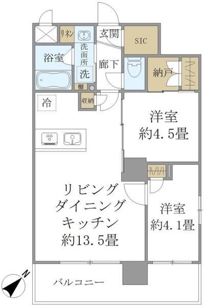 ステラコート川崎9階 間取