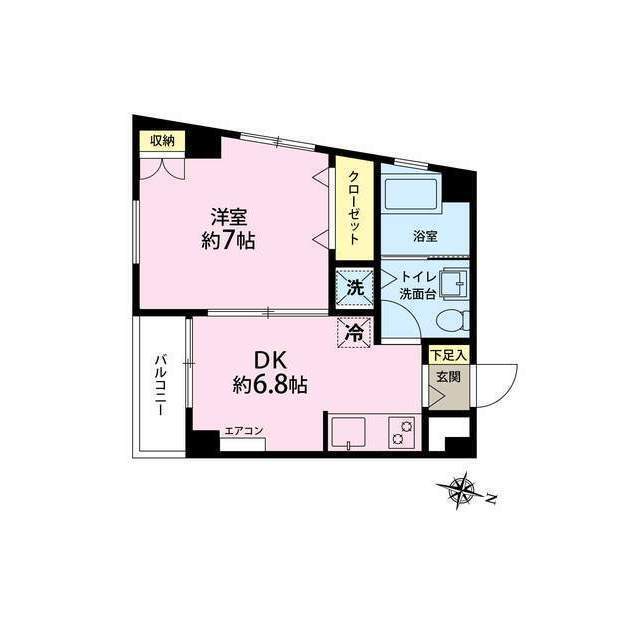 コート　ＴＫ202号室 間取