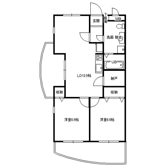 フォルトゥーナ301号室 間取