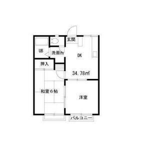 エステートピア都岡202号室 間取