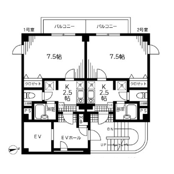 フォーレストビル8階 間取
