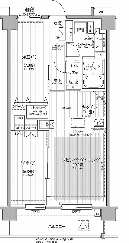 Ｎステージ東小金井1階 間取
