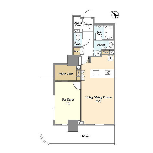 フロンティア新宿タワー814号室 Hタイプ