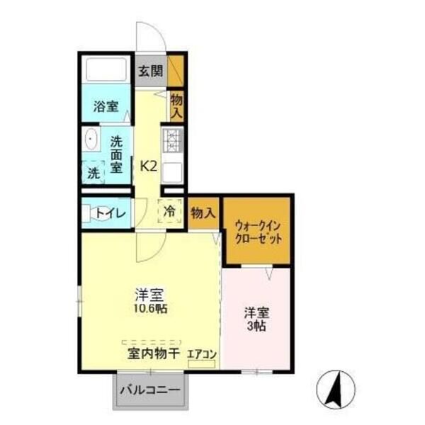 フォレストテラス大宮106号室 間取り図