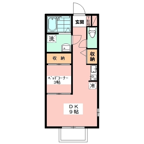ボナールＫ弐番館1階 間取