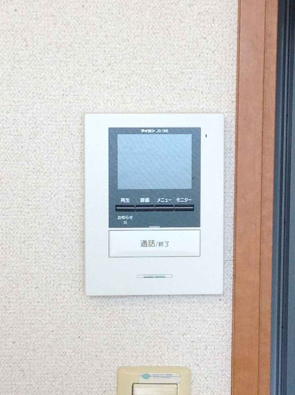 レオパレスサニーサイドＬ208号室 モニター付きインターホン