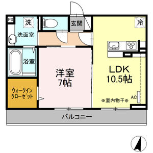 イーレクスN305号室 間取