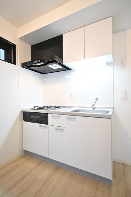 フェリデンシア御嶽山2階 システムキッチン（2口ガスコンロ・グリル付）