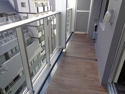 ライオンズ千代田岩本町ミレスーＫＤＡ8階 バルコニー　※2020年1月撮影