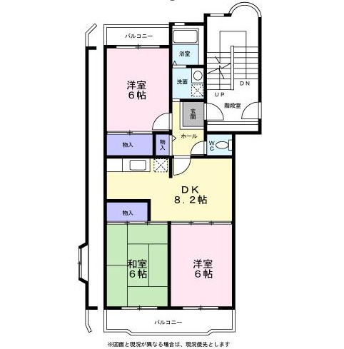 ウィングヒルいぶきの0301号室 間取
