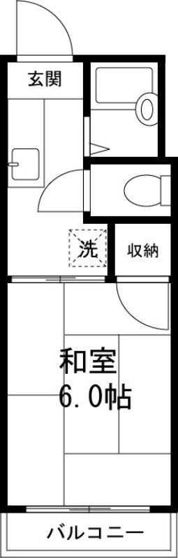 楓ビラ1階 間取