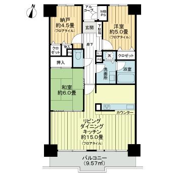 ライオンズプラザ大宮10階 間取