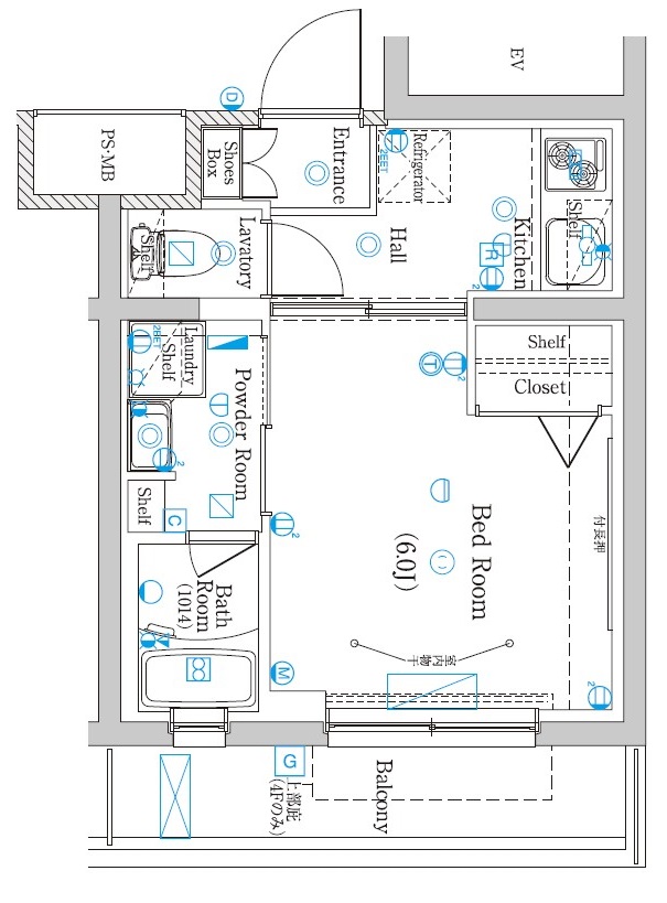 ラフィスタ元町Ⅰ4階 間取