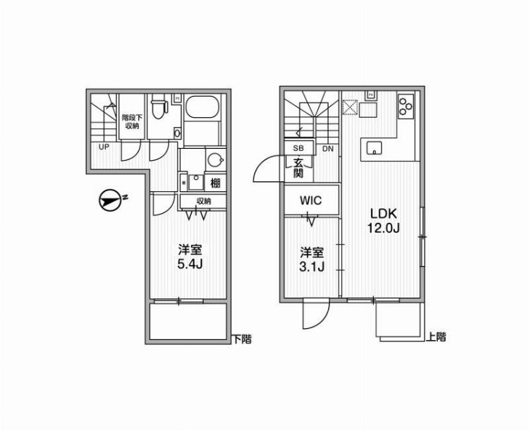 GranDuo柿の木坂22階 間取り図