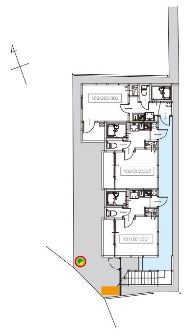 ＴＡＴＥＲＵＡｐａｒｔｍｅｎｔ足立区梅田４丁目3階 部屋その他
