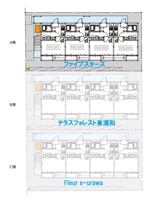 ファイブスターズ2階 部屋その他