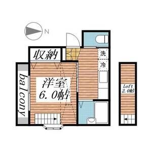 第2米倉ハイツ0102号室 間取