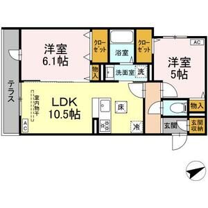 グリーンハウス102号室 間取