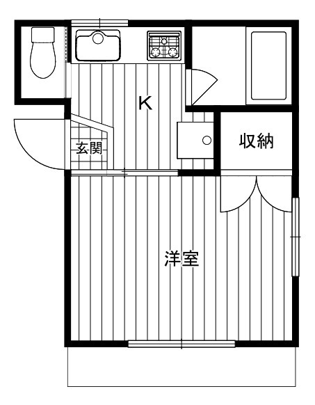 エール・エー104号室 間取
