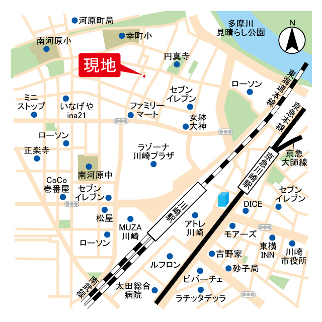 川崎中幸町レントハウス2号棟 外観