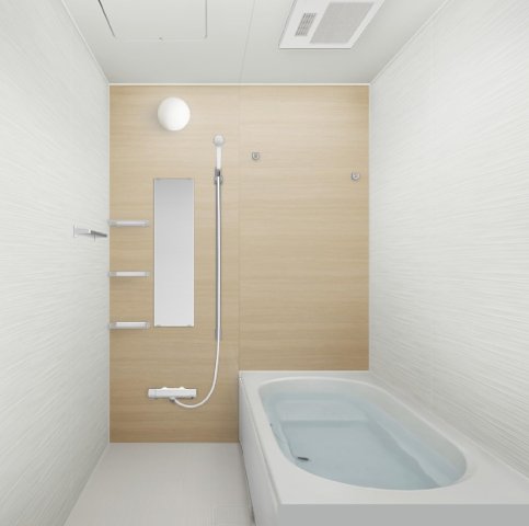 MOK-TERRACE　AOI04号室 忙しい日々をリセット、1坪バスの解放感。追い炊き、浴室乾燥機