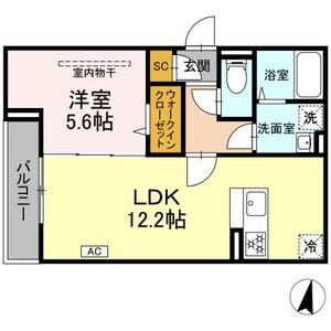 D Paina 浅田205号室 間取