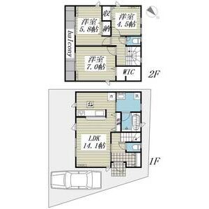 クレイドルガーデンさいたま市緑区中尾第19　1号棟0001号室 間取