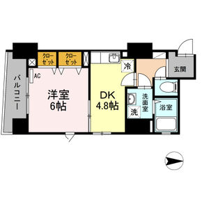 フィルモア ワン902号室 間取
