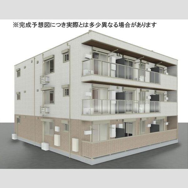 フレアⅡ301号室 ※完成予想図につき、実物とは多少異なる場合があります。
