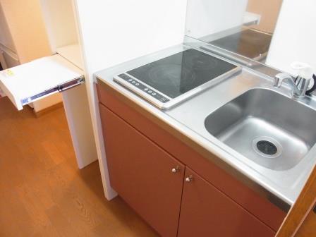 レオパレスセイクレッドヒルズ 電気コンロ☆火災防止に一役