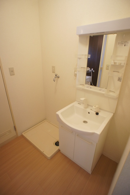 クレストコートＡ0201号室 スペースが確保できる洗面所です