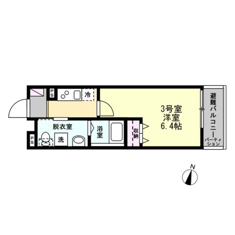 T＆Fレジデンス妙蓮寺303号室 間取