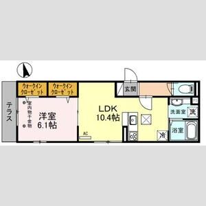 カルモ101号室 間取
