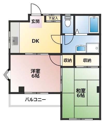 ウイングヤマセ101号室 間取