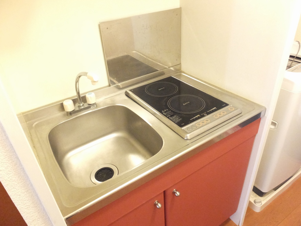 レオパレスマシューⅠ ２口コンロのラジエントヒーターです。