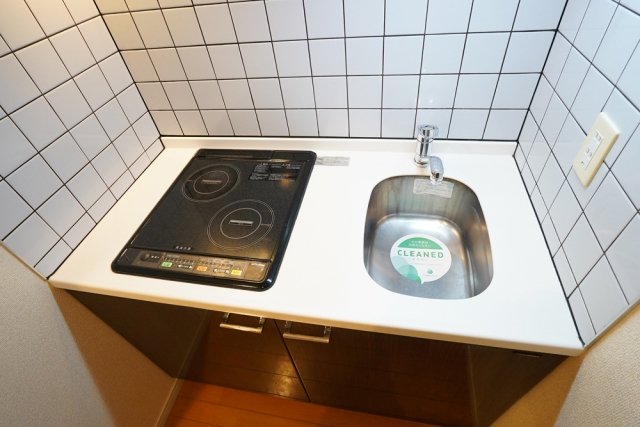 レガリアタワーレジデンス システムキッチン（1口IH・1口ラジエント）