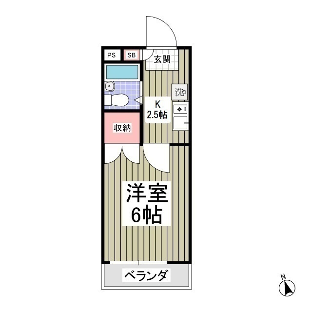 シャトール田口片倉202号室 間取