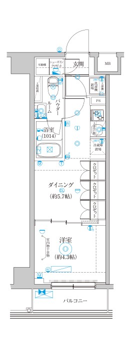 セジョリ上石神井4階 間取