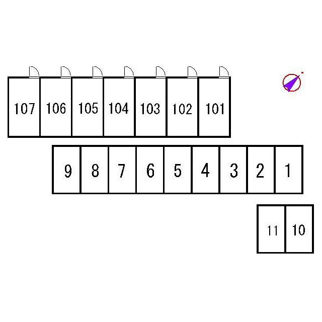プレジール K106号室 外観