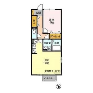 ヴィアノ　Ⅰ201号室 間取