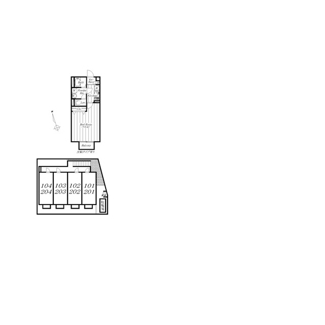 アムール Amical102号室 外観
