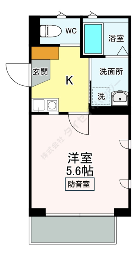 ブルーシャトー0102号室 間取
