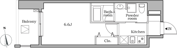 レジディア蒲田Ⅱ5階 間取り