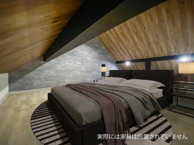 ザ・浅間台202号室 ロフトが6帖あるので寝室として利用可能です。