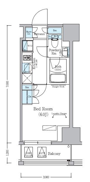 アーバネックス旗の台8階 間取