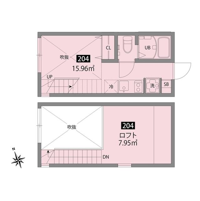 チトフナアパートメント2階 間取り図