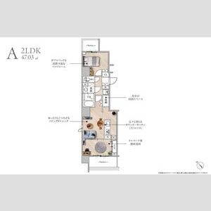 S-RESIDENCE浅草diverse701号室 間取